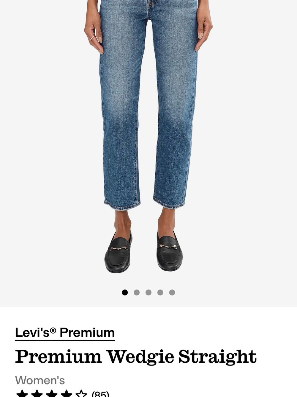 Levi's Classic distressed - Straight-Leg Jeans in Medium Blue - EUC like new